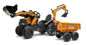 Falk Case Ce 580 Super N Pedal Backhoe Max Tilt Trailer Ride-on 3 Y Fa997w