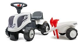 Falk Valtra Tractor With Trailer Rake And Shovel Ride-on 1.5 Years Fa240c