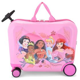 Fast Forward 840716280798 Disney Princess Ride-on Kids Suitcase - 18 Inch Tow-along Toddler Luggage Tiana