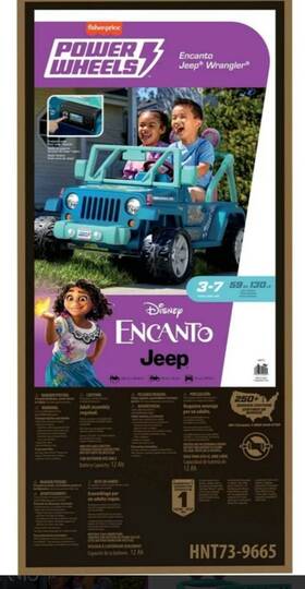 Hnt73 Fisher-price Brand New Encanto Jeep 12 Volt Ride On Kids Drivable Car
