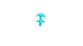 Fisher-price Power Wheels 3900-6536 - Teal Hood Latch For Barbie 6v Jeep