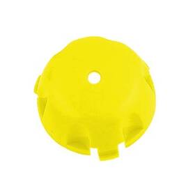 W9981-2349 Fisher-price Power Wheels - Yellow Center Hubcap For Batman Lil Quad