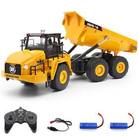 Fistone 1553 Remote Control Dump Truck Toy 11 Channel 2 Batteries