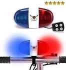Flashing Police Lights Loud Siren Modes Oem Bike 6 Led 4 Sirens Be Seen Heard Safe 602815861069