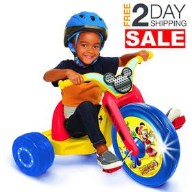 Fly Wheels 426908266837 Bicicleta Triciclo Con Luz Led Mickey Mouse Carrito Para Ni Os De 3 4 5 6 7 A