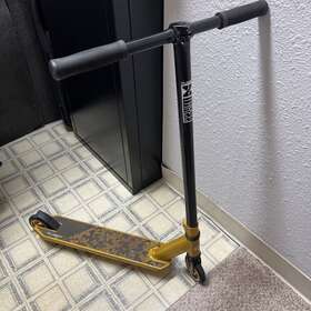 Fuzion 082-07-0650 Gold Pro X-3 2 Wheel Scooter -