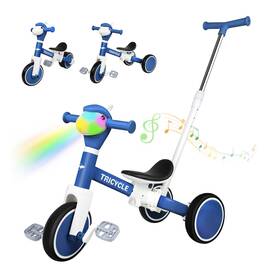 Fzhzz B0fnm8h2jl Tricycle For Toddlers 1-3 Year Olds 5 In 1 Toddler Balance Bike 2-4 Years Old B