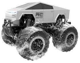 Gobang Gb3095sl 1 16 Waterproof Rc Cars Cyber Toy Monster Truck Toys Amphibious Silver