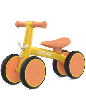 Gotrax 810172573246 Baby Balance Bike 1-2 Years 7 Inch Front&rear Silent Small Yellow