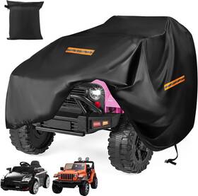 Grabado Etwjcz-001 Kids Car Cover Large Ride On Ride-on Truck Toy Black