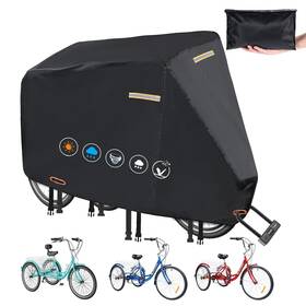 Grabado Jsusa-crslcz-001 Tricycle Cover For Adult Bike 420d Heavy Duty Electric Trike Covers Waterproo