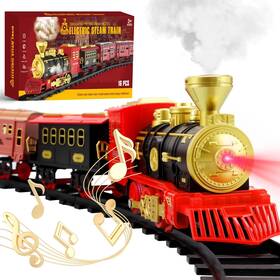 Gretex 699-16a Electric Train Set For Toddlers Age 3 4 5 Year Old Classic Model F