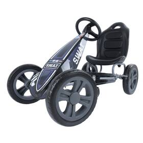 Hauck 90609 Cyclone Pedal Go Kart And Adjustable Bucket Seat Kids Ages 4-8 Black/grey
