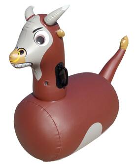 Hearthsong H3966 Inflatable Bull Riding Bouncy Hopper For Kids Ages 5 - Outdoor Jumping Toy
