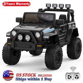 Hetoy Jc111c 12v Kids Ride On Car Truck Electric Jeep With Parent Remote Music 2 Speeds Seater