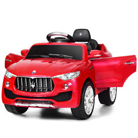 Honey Joy Red 6v Licensed Maserati Kids Ride On Car Rc Remote Outdoor Car Toy