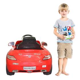 Honeyjoy T011re-spa25325 Mercedes Benz Sls Kids Ride On Car R/c Mp3 Children Electric Toy Christmas Gift