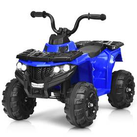 Honeyjoy T0277bla26852 6v Battery Powered Kids Ride On Atv 4-wheeler Quad With Mp3 And Led Headlight Blue