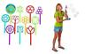 In-12-3898-new Super Fun Bubble Wand Assortment Dozen Summer Childrens