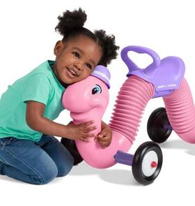 Inc. 445051527534 New Inchworm Classic Bounce And Go Toddler Ride-on Pink Character