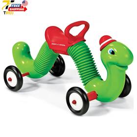 Inc. 705353956065 Toddler Ride On Toy Green Inchworm Character With Maximum Load Capacity Of 50lb