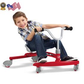Inc 711181667431 Radio Flyer Ziggle Caster Ride-on For Kids 360 Degree Spins Red Buy It Now