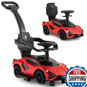 Infans B0dqpwjh29 3 In 1 Ride On Push Car Licensed Lamborghini Baby Stroller Sliding