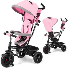 Infans Go-qt21205pi Tricycle 6 In 1 Baby Trike Bike With Reversible Seat Adjustable Push Handle