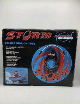Ingear 789944401158 Vintage Storm Deluxe Ride On Tube 1990s New In Box Rare 56 Inch Towables