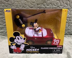 Jada 801310305805 Nib Disney The True Original Mickey Mouse Roadster Car Rc Jadatoys 90 Years