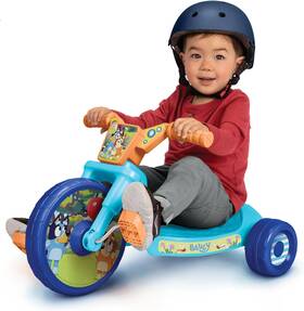 Jakks Pacific Inc. 610051 Bluey Kids Ride-on 10 Inch Fly Wheels Junior Cruiser Tricycle With Sounds - Toddler