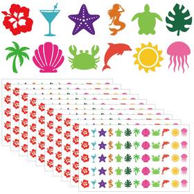 Jarthenaamcs J11343 720pcs Sea Beach Tanning Sunbathing Stickers Starfish Multicolor