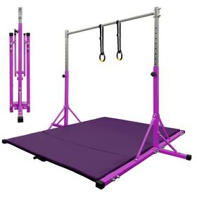 Jc-athletics 747302891225 Gymnastics Bar For Kids Girls Ages 3-15 With Ring Home Indoor Training Eq