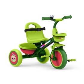 Jetson 840290208522 Cocomelon Light-up Trike With Front And Rear Baskets Seatbelt Bell