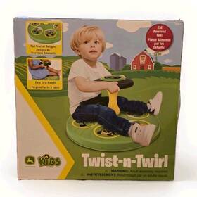 John Deere 37694 Twist-n-twirl Toy For Kids Ages 3 And Up Sit Spin Tractor Theme