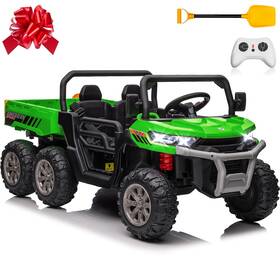 Jorfly 623b 24v Ride On Dump Truck Car For Kids Xl 2 Seater 6-wheels Battery Powered Ele