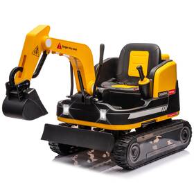 Joyldias 5600sa 24v Yellow 2in1 Kids Ride On Excavator Bulldozer Electric Digger 360 With Rc