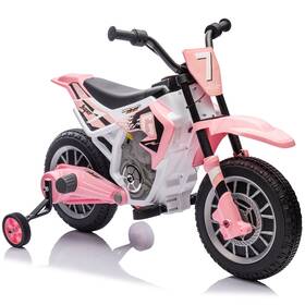 8700sa Joyldias 12v Kids Ride On Motorcycle Dirt Bike Girls Gift With Training Wheels Pink