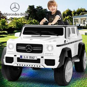 Joyldias F2700 White 12v Kids Ride On Mercedes-benz Car Electric Toys 3-speeds Led Music Remote