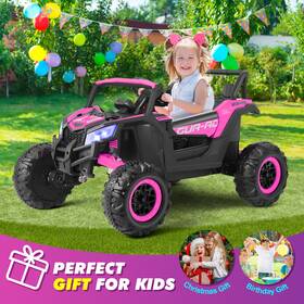 S5800 Joyldias Pink 12v Battery Powered Kids Ride On Utv Vehicle Electric Off-road Car With Remote