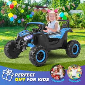 Joyldias S5900 Blue 12v Battery Power 4wd Kids Ride On Off-road Utv Electric Car With Music Remote