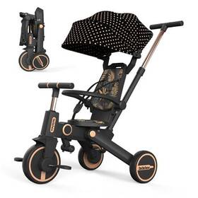 Kedun T2-sl-168 Tricycle Stroller For Toddler Foldable Baby Kids Balance Bike Gold