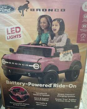 Kid Trax 038675274419 Ford Bronco 12v Battery-powered 5mph Ride-on - Pink