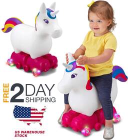 Kid Trax 426908266752 Ride On Skaters Led Unicorn For 1 2 Year Outdoor Indoor Toys Toddlers 1-3 Girls