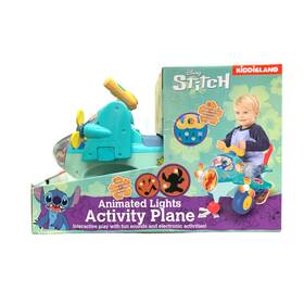 Kiddieland 065938 Disney Activity Ride-on Plane With Lights And Sounds Stitch