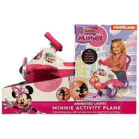 Kiddieland 990358565 Disney Activity Ride-on Plane With Lights And Sounds Minnie Mouse