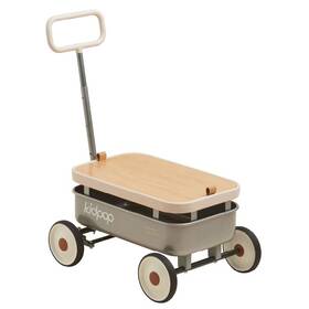 Kidpop Kpd4005a85-grey Pula-wild 3-in-1 Kidsft Pull-along Wagon Toddlers Push Walker For 2.5-8 Remov