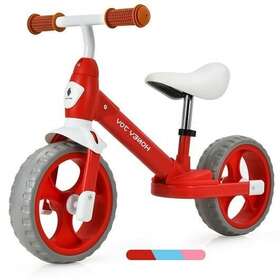 Kids Balance Training Bicycle Adjustable Handlebar Seat-red - C 499853986366 With And Seat-red - Color R