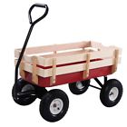 Kids-cart5632 Kids Cart Outdoor Pulling Garden Wagon With Wood 603305841264
