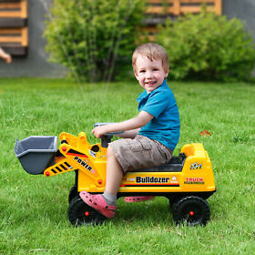 Kids Ride On Front Loader Construction Tractor Truck Toy With Digger Sounds